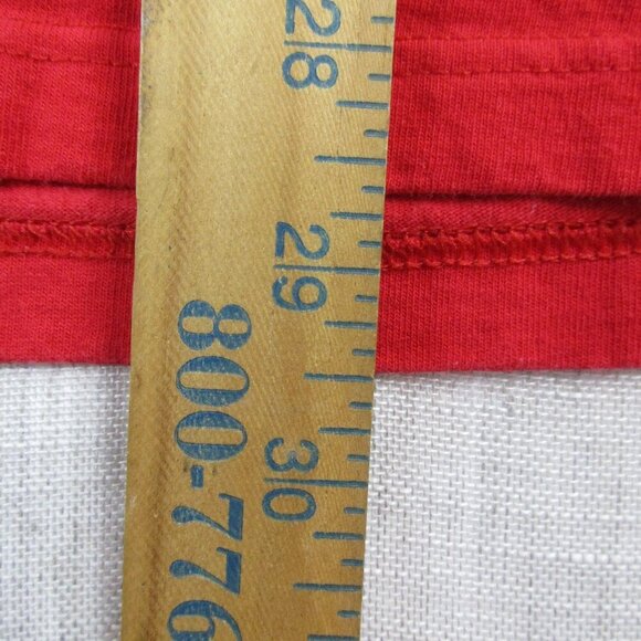 Billabong Shirt Mens 2XL Red Long Sleeve Spellout Logo Crew Neck Pullover Tee - Picture 11 of 11